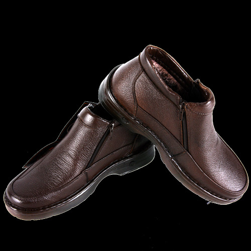 M4 방한화 Winter Shoes 통가죽+속털+양지퍼+에어펌프 Heel-height 3.5cm Black Brown 245~275
